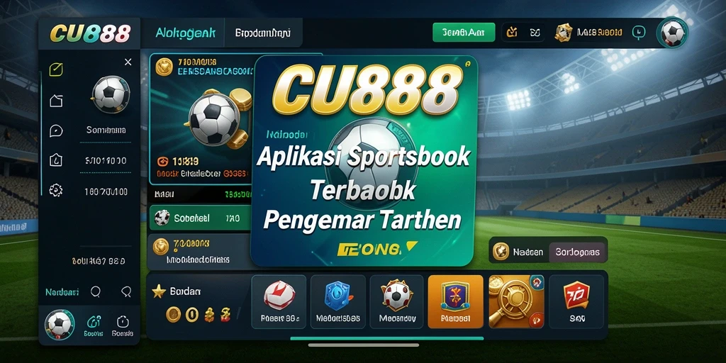 Tampilan utama CU888 dengan berbagai pilihan taruhan olahraga.