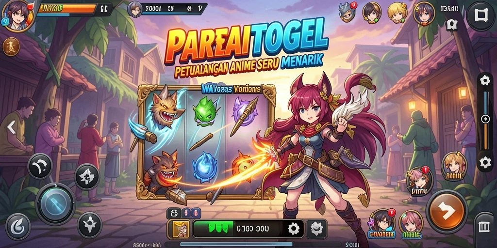 Screenshot PARTAITOGEL menampilkan aksi seru dalam dunia Anime.