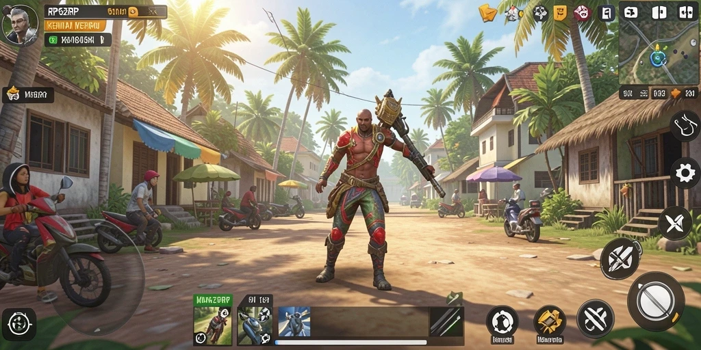 Screenshot menunjukkan gameplay menarik RP62RP dalam simulasi kehidupan.