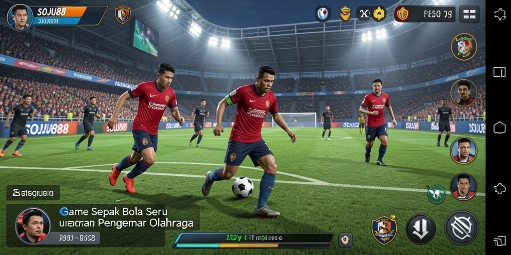 Tampilan permainan yang mendebarkan di SOJU88.